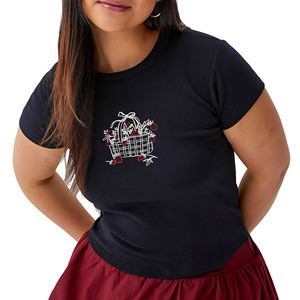 Camiseta básica personalizada, camiseta lisa estampada de verano para mujer, Camiseta lisa de Algodón 100% con cuello redondo, camisetas para mujer hechas en Pakistán - Product Image 5