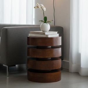 Mesa Auxiliar Multiusos Moderna de Madera, Mesa de Acento Compacta para Sala de Estar, Dormitorio, Oficina en Casa, Muebles - Product Image 4