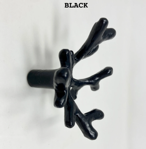 Crochet mural moderne en métal corail en or antique étain cuivre laiton couleurs-motif vertical pour anniversaire - Product Image 3