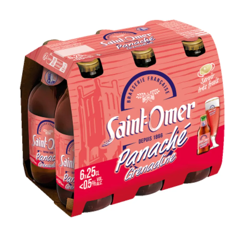 Bulk Stock Gute Qualität Saint Omer Panache Bier in Glasflasche von 25CL in Packung mit 6 Einheiten zum Verkauf verfügbar