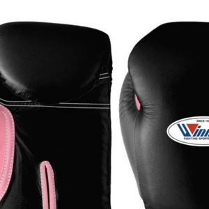 Gants de boxe professionnels en cuir noir et rose, avec fermeture velcro au poignet, pour l'entraînement et le sparring, pour hommes et femmes - Product Image 5