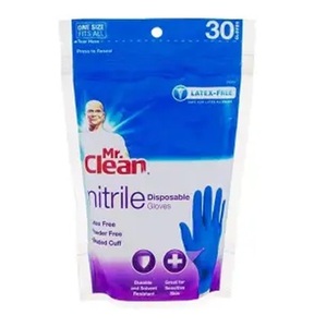 มิสเตอร์คลีนถุงมือยางลาเท็กซ์แบบใช้ซ้ำได้ขนาดใหญ่ 2 สี 2 คู่ - Product Image 3