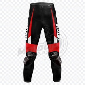 Maverick Vinale Ruzuki Noir MotoCp MotoCp Pantalon personnalisé en cuir de vachette/kangourou Pantalon de course/Pantalon CE Protector - Product Image 1