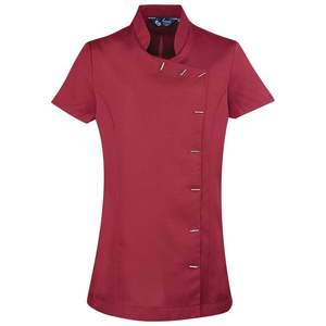 Gommages pour femmes extensibles dans les quatre sens Uniforme de clinique doux évacuant l'humidité Option de taille supérieure Logo personnalisé Tuniques élégantes Ensembles de gommage Tops - Product Image 1