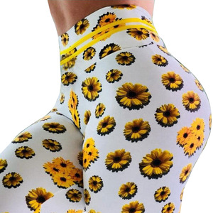 <b>Hot</b> Sale Women's 3D Flower Print Yoga <b>Leggings</b> High Waist Seamless Breathable Quick Dry Feature for Sport Fitness Casual Summer - Product Image 3