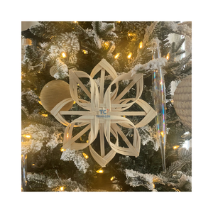 ไม้ไผ่สานด้วยมือเกล็ดหิมะเครื่องประดับแบบแขวนงานหัตถกรรมไม้ไผ่ดาวสำหรับตกแต่งคริสต์มาส - Product Image 5