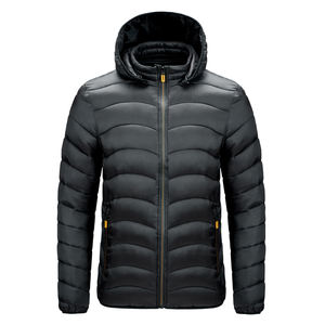 Veste matelassée de luxe pour homme, rembourrage en duvet, design épais et chaud pour les vêtements de travail en extérieur et les températures hivernales froides - Product Image 4