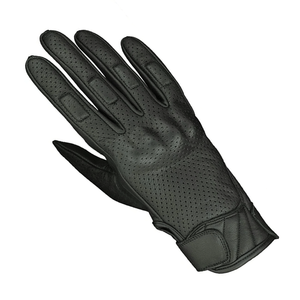 Men's Black Full Finger Perforated Leather Motorbike Gloves Motorcycle Auto Racing Wear Genuine Leather Gloves For Men - Product Image 3