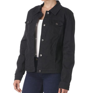 Chaqueta de mujer lavada de manga larga hecha con tela de algodón 100% personalizable, nueva llegada, diseño, chaqueta vaquera para mujer - Product Image 5