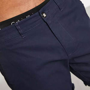 Streetwear Hip Hop Short de sport en coton à séchage rapide et respirant Short mi-long en noir et marine Économisez la couleur personnalisée - Product Image 5