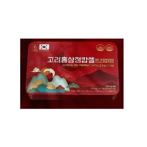 Capsule de ginseng rouge coréen Aliments fonctionnels de qualité supérieure Aliments sains Fabriqué en Corée Soins corporels Amélioration de l'activité