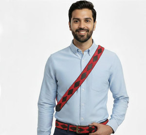 Cinturón de cuero genuino de polo clásico de alta calidad con hebilla de aleación elegante logotipo personalizado estilo formal - Product Image 3