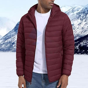 <b>Mens</b> Quilted Lined Puffer <b>Jacket</b> Lightweight <b>Packable</b> Winter Coat Hood Customizable Design Factory Direct Supply <b>mens</b> puffer - Product Image 4
