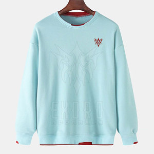 Sweat-shirts à col rond en molleton mélangé coton pour homme, hiver, écologiques, respirants, personnalisables, mode décontractée, motif uni - Product Image 1