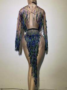 ชุดเต้นรำประดับเลื่อมวิบวับสำหรับผู้ชาย ชุดสองชิ้นสำหรับงานเต้นรำบอลรูม ชุดแฟชั่นสำหรับไนต์คลับ ชุดปาร์ตี้สุดหรู ชุดแสดงบนเวทีดิสโก้ - Product Image 2