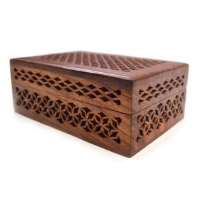 Cadeaux islamiques Mosquée du croissant Sadaquah Box Ramadan Tirelire en bois Eid Mubarak avec comptoir - Product Image 6