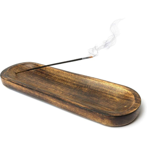 Porte-encens en bois d'acacia pour la maison, porte-encens durable, design créatif, décoration de la maison et de l'hôtel - Product Image 6