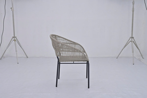 Woven Rope Small Wicker Rattan Patio Single <b>Chair</b> Outdoor Furniture All Weather Modern Design <b>For</b> <b>Sales</b> - Product Image 6