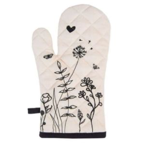 Gants de four en coton 100% biologique, mitaines de cuisine, pour la pâtisserie, motifs imprimés personnalisés, résistants à la chaleur, faciles à transporter, marque MGI - Product Image 3