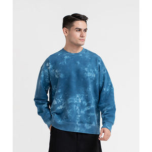 Sudadera de manga larga con cuello redondo para hombre, suéter holgado con estampado de sublimación y hombros caídos, suéter de lana - Product Image 1