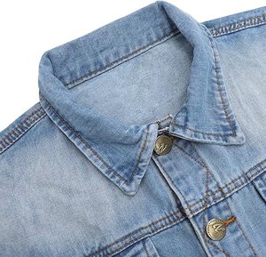 Nouveauté Design Vêtements de rue pour hommes Mode Veste en jean déchirée délavée Casual Vestes sans manches d'extérieur Imperméable - Product Image 4