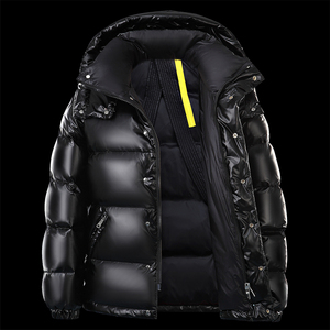 Chaqueta de invierno empacable Puffer Abrigo corto ligero con capucha - Product Image 6