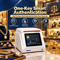 Analyseur de pureté de l'or de bureau, machine d'authentification des métaux précieux pour les commerces de financement, testeur de bijoux XRF