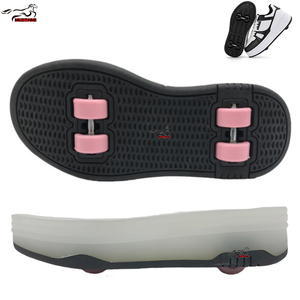 Chaussures de <span class=keywords><strong>skate</strong></span> pour enfants Mustang à double fonction Roues amovibles Semelle antidérapante Rose Noir Chaussures de sport pour la Turquie - Product Image 1