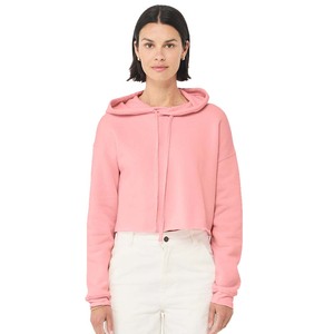 Bella Canvas Ladies Crop Hoodie Women Essentials Crop French Terry Hoodie - Product Image 3