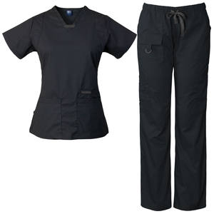 Fournisseur professionnel personnalisé coupe ajustée veste de gommage médical uniformes Medicos ensembles infirmière uniforme Medico Mujeres gommage en gros - Product Image 3