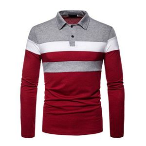 Camiseta Transpirable Antiarrugas de Manga Larga con Diseño Sólido y Corte Entallado para Hombres que Buscan Estilo y Comodidad, Tallas Grandes Disponibles - Product Image 3