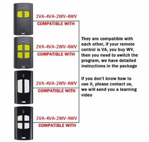 Voor. Go 2va/4va Automatische Garagedeur Afstandsbediening 12V Draadloze <span class=keywords><strong>Rf</strong></span> Rolcode Sleutel Fob Poort Opener Sleutel Dupliator <span class=keywords><strong>2</strong></span>/4 Knop - Product Image 3