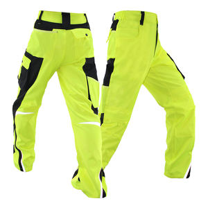 Pantalones de Trabajo de Alta Visibilidad para Hombre, Transpirables, Certificados CE, con Detección de Agujas, Franjas Reflectantes, Bolsillos Tipo Cargo, 100% Algodón, Seguros - Product Image 5
