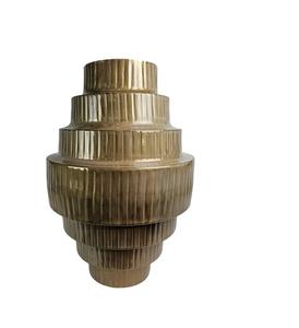 Traditional Handcrafted Iron Metal Flower <b>Vase</b> for Wedding Indoor Floral Arrangements Aesthetic Perfect Decorative Styling - Product Image 3