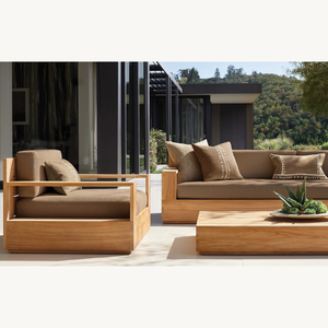 Hot sale daybead furniture <b>for</b> outdoor use made of eco-friendly and durable wood with soft <b>cushions</b> - Product Image 6
