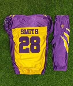 Bonne vente 7V7 uniforme de football américain avec impression par sublimation respirante dernière collection manches courtes - Product Image 5