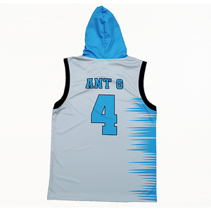 Sudadera de poliéster personalizada de alta calidad, Sudadera con capucha sin mangas, diseño de sublimación, uniforme de entrenamiento transpirable para adultos de talla grande - Product Image 4