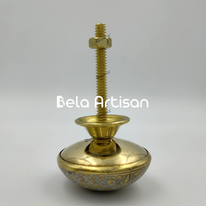 Boutons d'armoire en laiton de qualité supérieure gravés poignées de porte florales pour cuisine chambre hôtel appartement magnifiquement décoratif vente en gros - Product Image 6