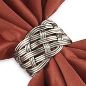 Decorative <b>Wooden</b> Napkin <b>Ring</b> Holder with Printed Design New Wedding Decoration <b>for</b> Dishes & Plates - Product Image 4