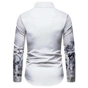 Alta calidad otoño Casual oscuro Plaid patrón franela agradable tendencia manga larga poliéster Spandex Check camisas para hombres - Product Image 2