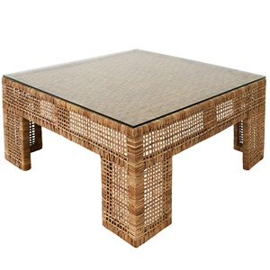 Table de salon carrée en rotin fabriquée au Vietnam matériaux écologiques meubles de maison décor à la maison en gros - Product Image 1