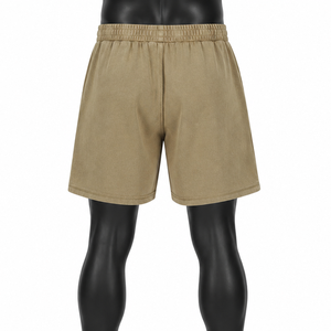 Pantalones Cortos Deportivos Personalizados para Hombre, de Algodón Lavado, Cintura Elástica, Casuales, de Verano, para Gimnasio, con Bolsillos Laterales, Corte Holgado - Product Image 2