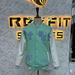 Best Edition Good Manufacturer Wool and Silk Men's Jacket with <b>Covered</b> <b>Button</b> Closure versity jackets Lettermen jackets - Product Image 6