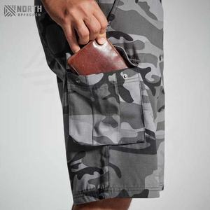 Shorts de sécurité décontractés pour hommes, vêtements de travail cargo, réfléchissants, séchage rapide, toile, fermeture à cordon, été, service OEM personnalisable - Product Image 4