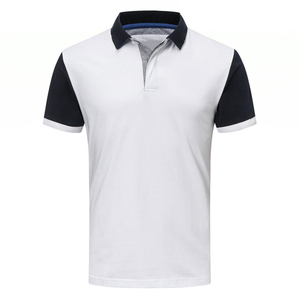 Respirant à manches courtes en fibre de polyester et 4% Spandex Hommes Polo de golf T-shirts Unisexe Polo Chemises de sport vierges - Product Image 3