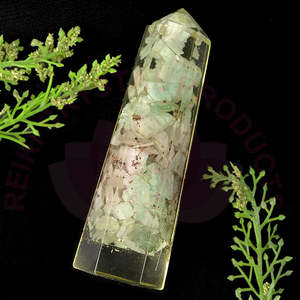 Tour de cristal d'orgone naturel en forme de crayon 8 cm - Product Image 4