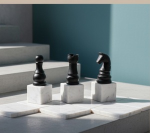 ที่ตั้งหนังสือหมากรุกทำจากเรซินประติมากรรมตกแต่งบ้านสำนักงานห้องนอนเดสก์ท็อปสำเนียงนิยายของตกแต่งโต๊ะ - Product Image 4