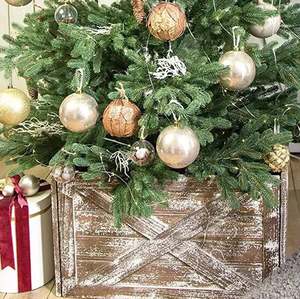 New custom wood <b>tree</b> collar <b>Christmas</b> decoration high quality <b>tree</b> <b>stand</b> classy inspired decor for home new year Xmas party - Product Image 2