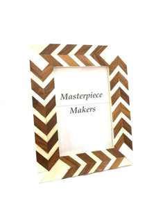 Venta caliente artesanías naturales hechas a mano incrustaciones de hueso marco de fotos enmarcado para exportación a granel - Product Image 3