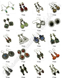 สร้อยคออัญมณีหยาบสีเงินสเตอร์ลิง925ดีไซน์ทันสมัย - Product Image 4